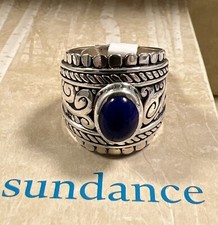NWT Sundance Catalog Silver Lapis  Blue Bayou Ring  Size 6 128