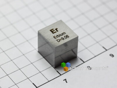 Erbium high precision density-standard cube 10mm - 9.06g with calibration option