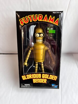 Neu Ovp Toynami Futurama Serie Glorious Golden Bender Spielzeug Actionfigur 2005