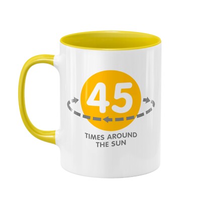 45th Birthday Gift Mug Idea Present for Men Women Happy Birthday