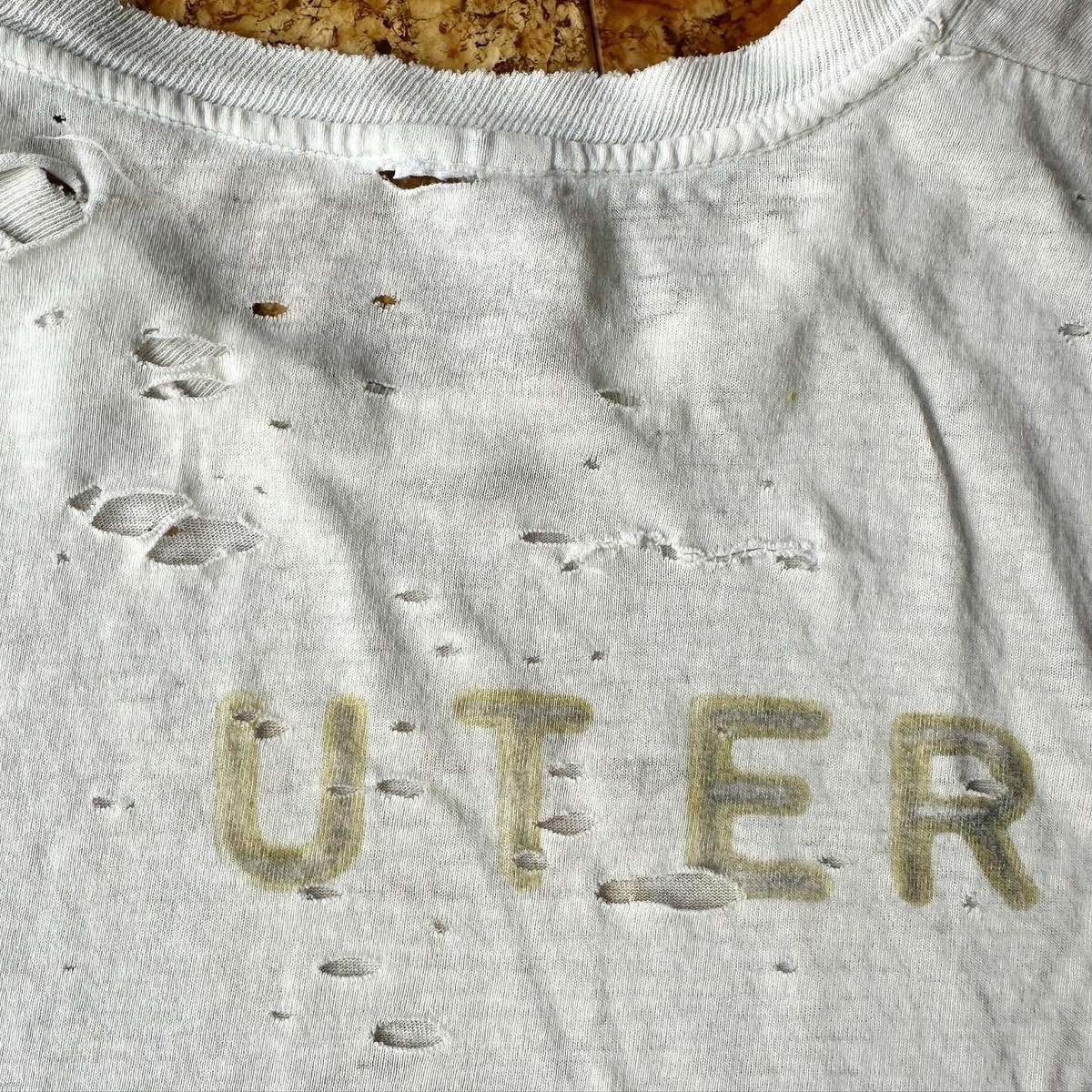 Vtg Nirvana In Utero T shirt 1990's 1993 USA Thrashed Paper Vtg Nirvana In Utero T shirt 1990's 1993 USA Thrashed Paper