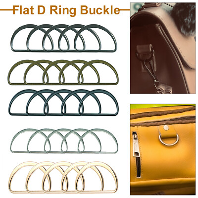 10Pcs D Ring Metall Schnalle 43mm Band Schleife Gurtband Umreifung für Leder