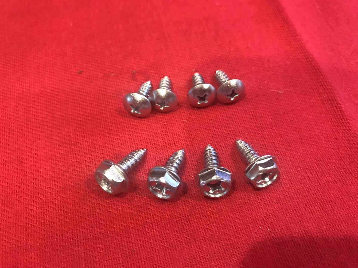 Honda Front License Plate Holder Self Tapping Screw Set (6x16