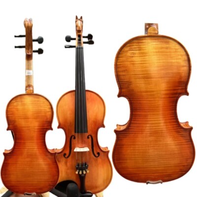 Strad style SONG Brand master 4/4 Violin,horse neck,Flames back,good sound#15971