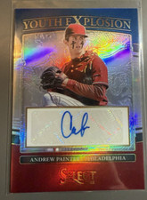 2022 Panini Select Youth Expl Andrew Painter AUTO 45/99 Red White Blue Prizm Ref