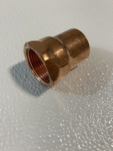 1 inch CXF Copper Adapter / 1” Solder x Female Threaded Adapter ~ W 01263L