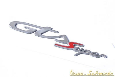 Vespa lettering ''GTS Super'' - red/to glue - from manufacturing year 2019-emblem 125 300