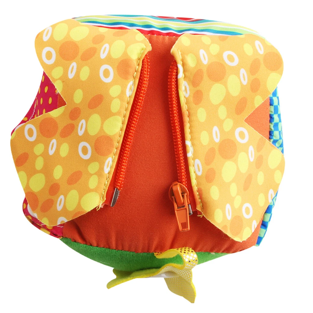 Funny Cloth Learn to Zip Button Buckle Lace Kids Baby Toy Gifts