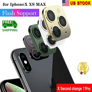 Fake Lens Camera Sticker For Iphone X Xs Max Change To Iphone 11 Pro Max Cover B Ebay