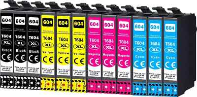 12x604 XL Druckerpatronen für Epson XP-2200 XP-3200 XP-4200 XP2205 XP3205 XP4205