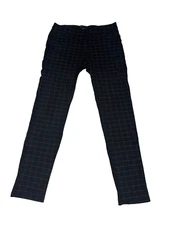 Sanctuary Clothing Women Black Checks Skinny Leg Ankle Runway Legging Size S