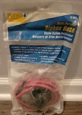 LubriMatic 75-847 Multipurpose Rubber Siphon Hose 6 ft. with Bulb for Easy Start