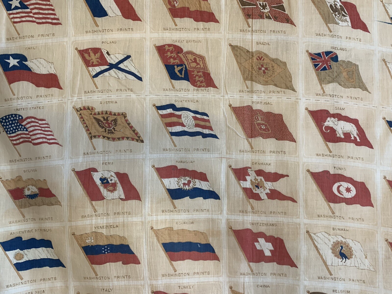 Wonderful 20th Cent. Cotton American Flag print 5229 Super opłacalna sprzedaż wysyłkowa