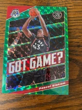 2019-20 Panini Mosaic Got Game? Green Prizm Pascal Siakam Raptors #5