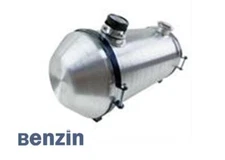 Fuel Tank Gas Tank With Gauge 7 Gallon 10''x22'' End Fill Aluminum Spun 1/4 NPT 