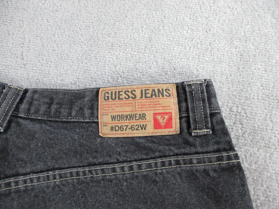 Pantalones Cortos Guess Jeans Para Hombre 38 Ropa de Trabajo Carpintero Bolsillos Utilitarios De Colección Denim Foto 4 de 4