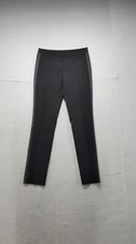 Vera Wang Women Dress Pants 4 Black Skinny Leg Mid Rise Slash Pockets Formal