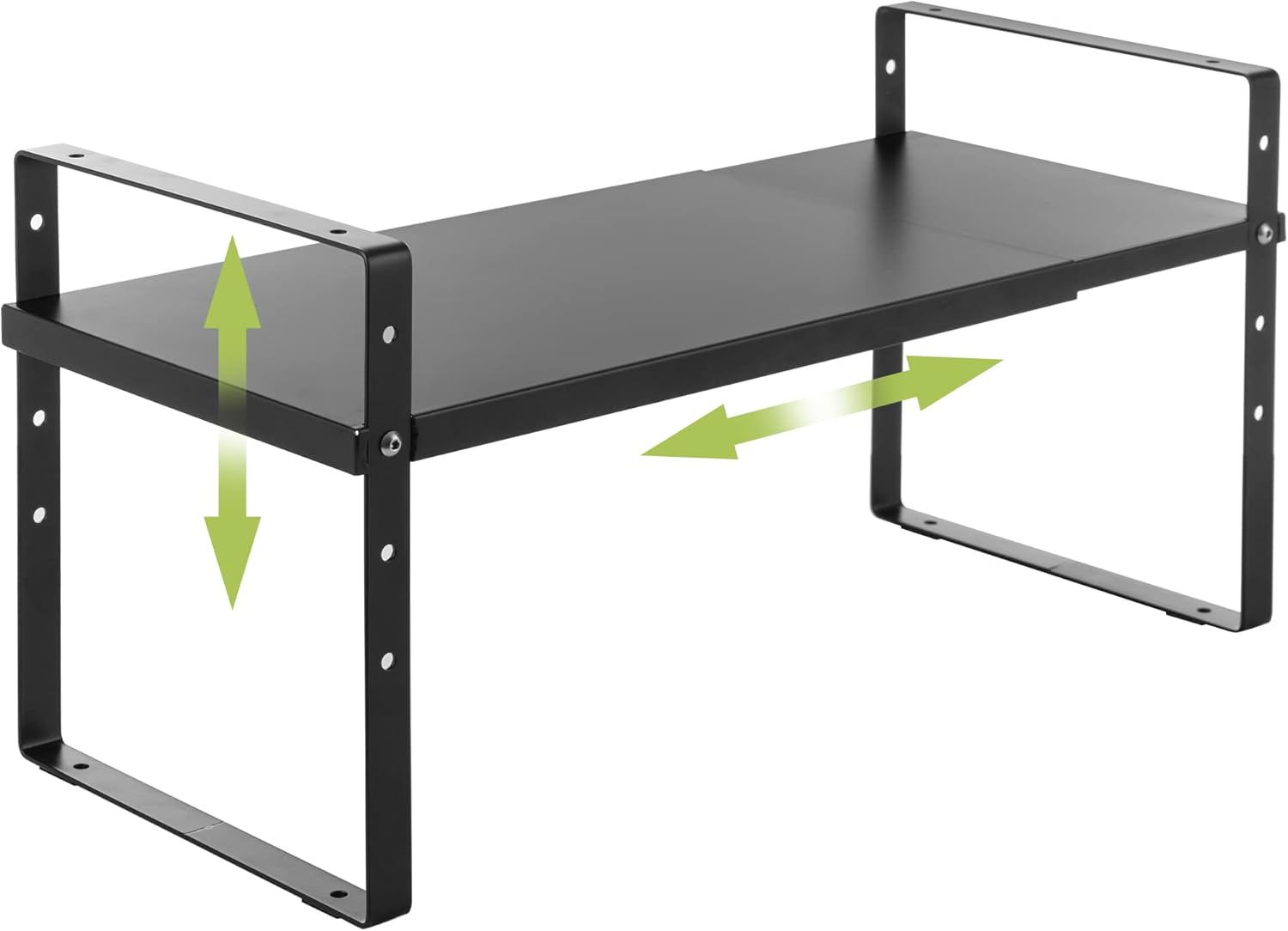 Expandable Cabinet Shelf Organizer Rack, Stackable Kitchen Counter Storage Shelv-image