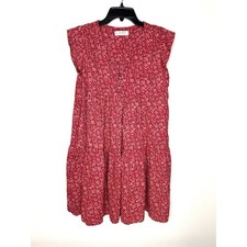 Lucky Brand Women's Ditsy Floral Printed Dress Sz S Flowy Mini Boho Festival