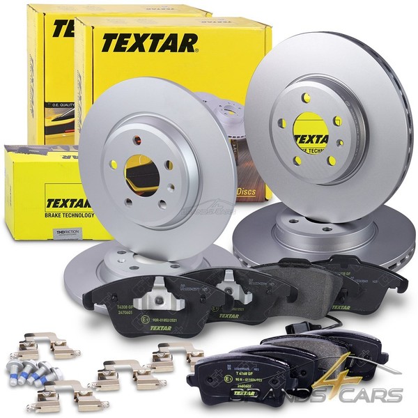Textar Bremsscheiben Ø314/300 +BelÄGe Vorne+Hinten FÜR Audi A4 B8 8K A5 8T 8F-image