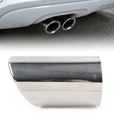 Stainless Rear Exhaust Straight Pipe Tail Muffler Tip For Audi Q7 2009-2021 2010