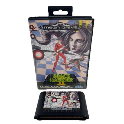 Space Harrier II Sega Mega Drive Videospiel mit Hülle Retro 16 Bit bitte lesen
