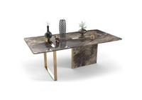 Designer Luxus Esstisch Edelstahl Tisch Esszimmer Holz MöBel Tische Neu