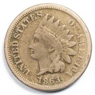 1863 CN 1C Indian Head Penny Good/Very Good (G/VG)