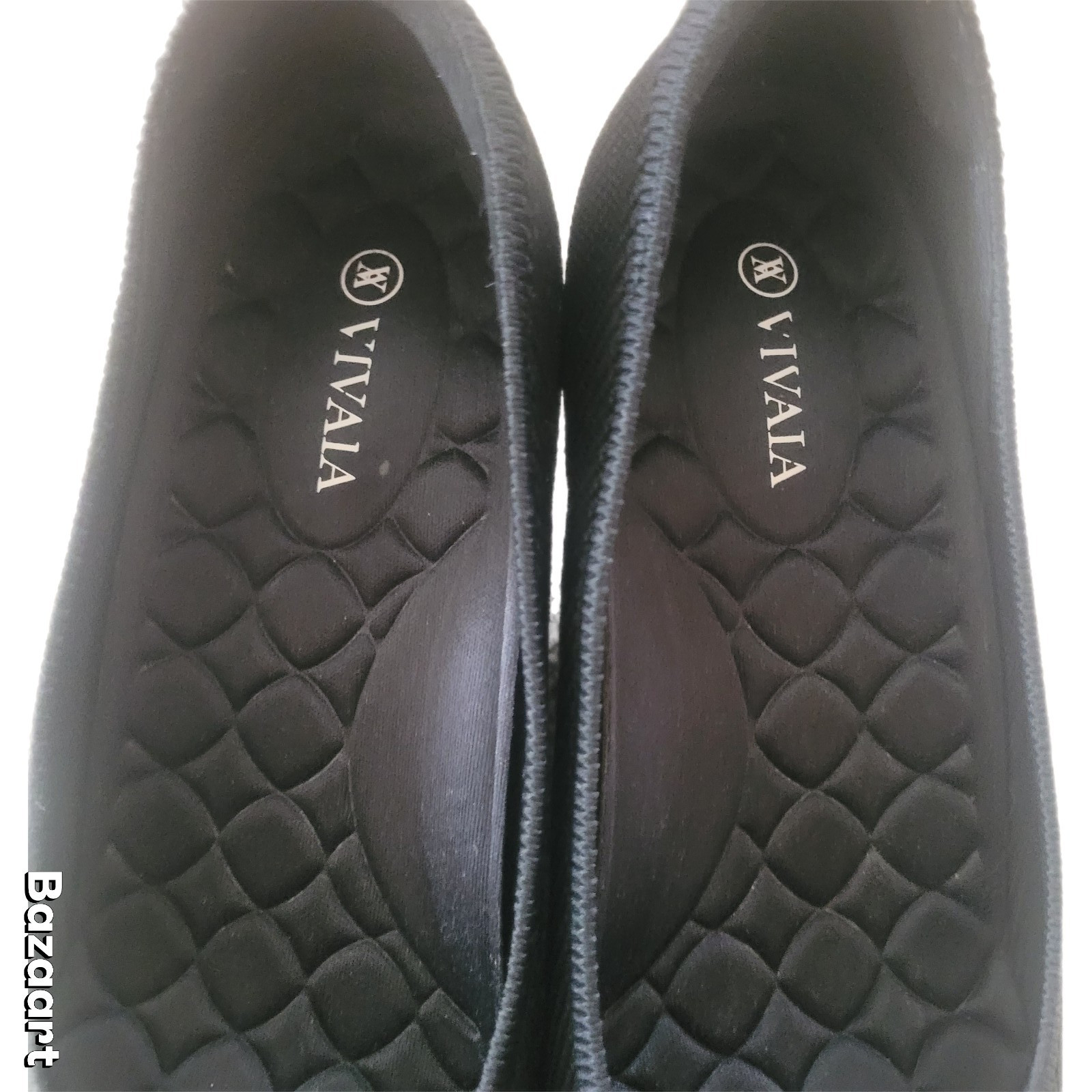 Vivaia Women's Stretch Fabric Upper Pointed Toe Wedge Heel Pumps EU 41 / US 10