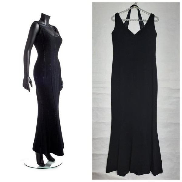 Women Escada Dress Black Wool S