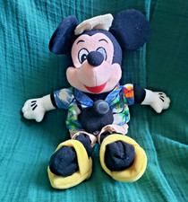 Vintage Disney Store Tourist Mickey Mouse Plush Beanie 8"