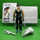 Vintage GI Joe ARAH 1986 DIAL-TONE v1 100% COMPLETE File Card EXCELLENT SHAPE