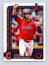 Will Brennan Cleveland Guardians #240 2025 Topps Series 1 Baseball