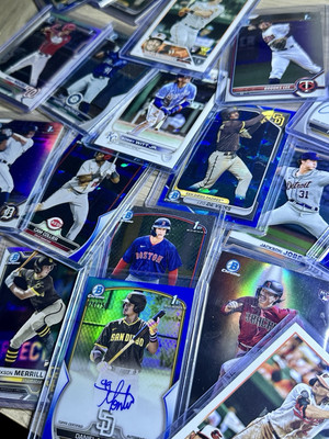 MLB Repack Mystery Packs 20 Cards All Hits 1sts Rookies Refractors Autos 2 Pack