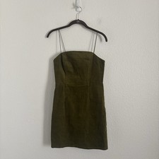 Urban Outfitters Women's Size 2 Green Corduroy Mini Dress
