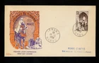 Postal History French Morocco #288 FDC Post Rider Horse Stamp Day 1953 Ifrane