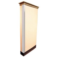 GRAINGER APPROVED 19F831 Corner Guard, White, Grain, PVC, 4 ft H 19F831