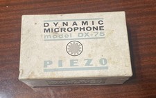 Vintage Dynamic Microphone Model DX75 Piezo. In Original Box  Made in Japan