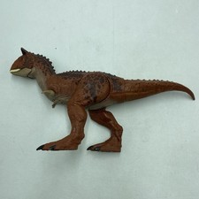 Jurassic Park World Carnotaurus Red Dinosaur Toy Loose Working Sound 8" Tall