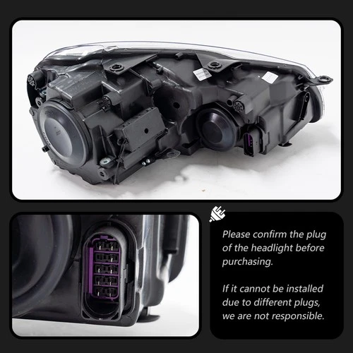 For VW Golf 6 Mk6 2009-2014 LED Headlight DRL Turn Signal Projector Lens   - Picture 2 of 11