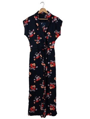 VERO MODA Langer Jumpsuit Damen Hose Gr. DE 34 blau-rot Casual-Look
