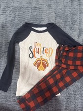 Unisex Thanksgiving Pj  s Size 7, Boys / Girls EUC