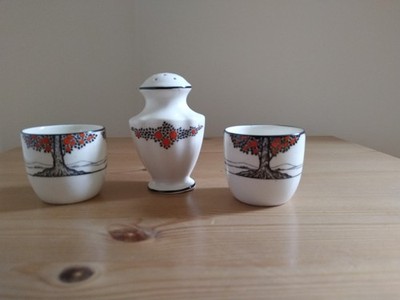 Crown Ducal Orangenbaum Eierbecher und Paprikotopf.
