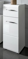 Bad Kommode Badezimmer Unterschrank Weiß Hochglanz Schubkasten 30 X 80 Cm Cover