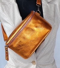 marsupio piccolo VERA PELLE tracolla borsetta portatelefono cintura borsello