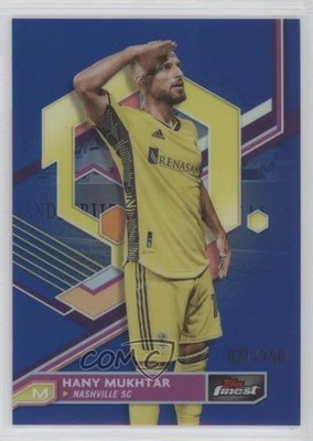 2023 Topps Finest MLS Blue Refractor 21/150 Hany Mukhtar #75 0r9h