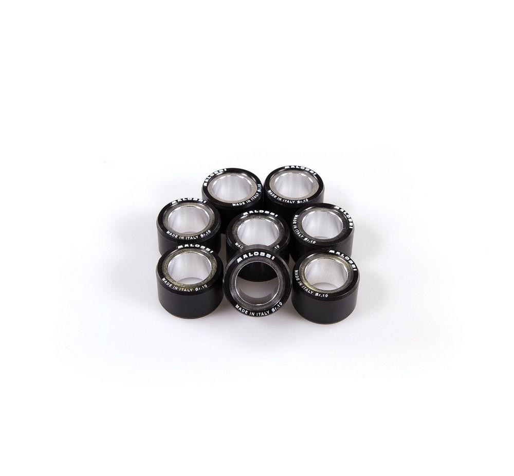 8 Galets Malossi 25x15,9 mm de 10g pour Variateur Maxi-Scooter et Quad