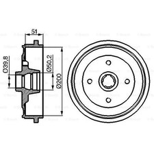 Tambour de frein Audi 90