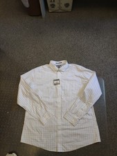 NEW MENS EDDIE BAUER LONG SLEEVE WRINKLE-FREE CHECKERED BUTTON DOWN SHIRT XL
