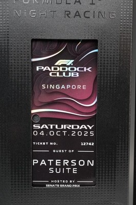 F1 Paddock Club Pass Lanyard 2025 Singapore Grand Prix 2-Day